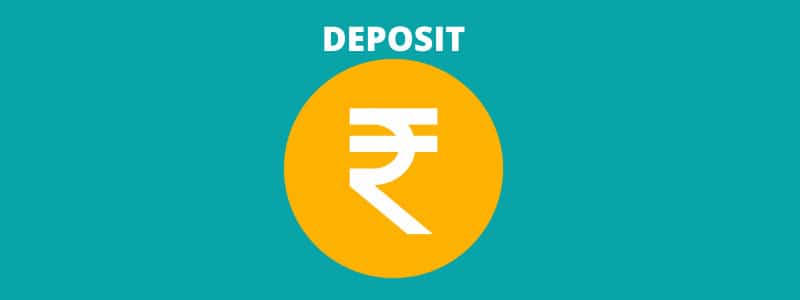 Deposit in INR